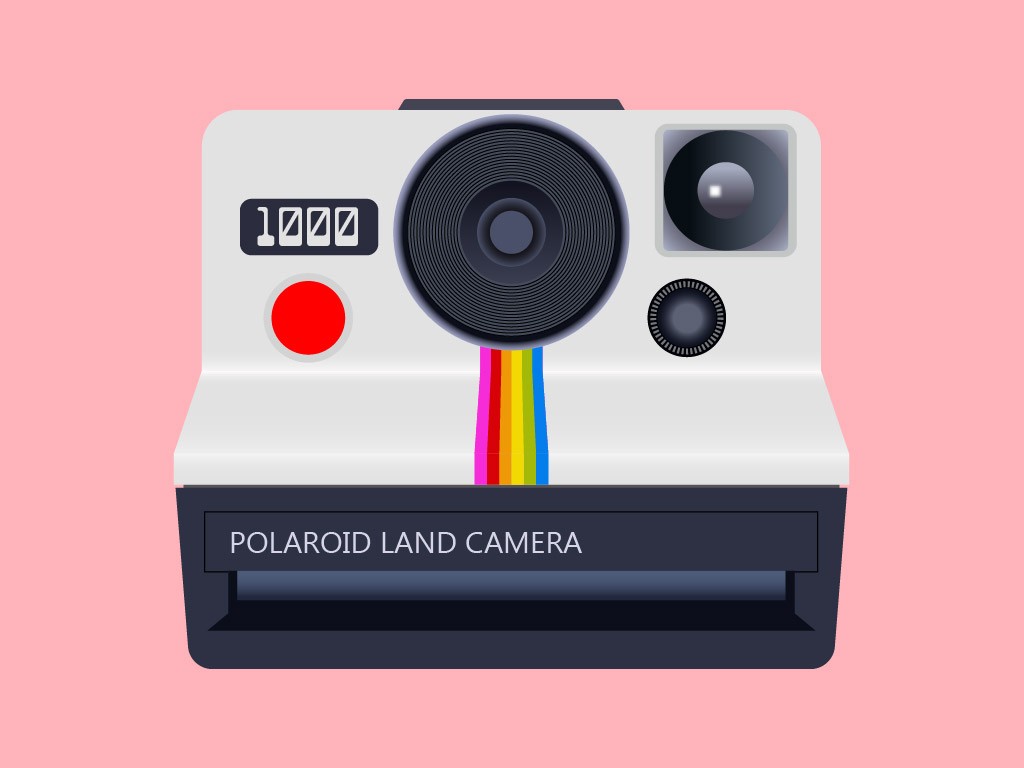 Polaroid Camera Vector Illustration